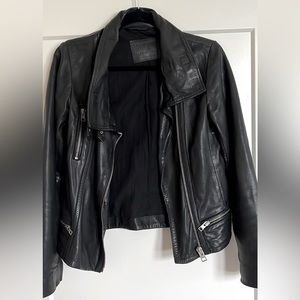 Allsaints women’s black leather jacket